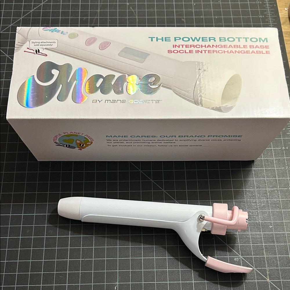 Mane 1” Curling Iron with Power Bottom Interchangeable Base